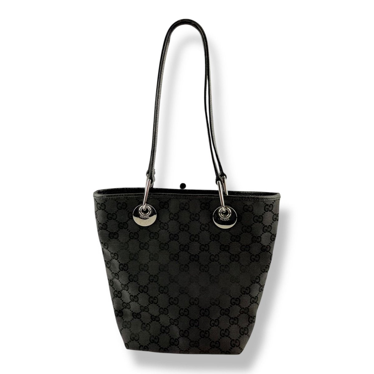 Gucci GG Black Canvas Tote Bag