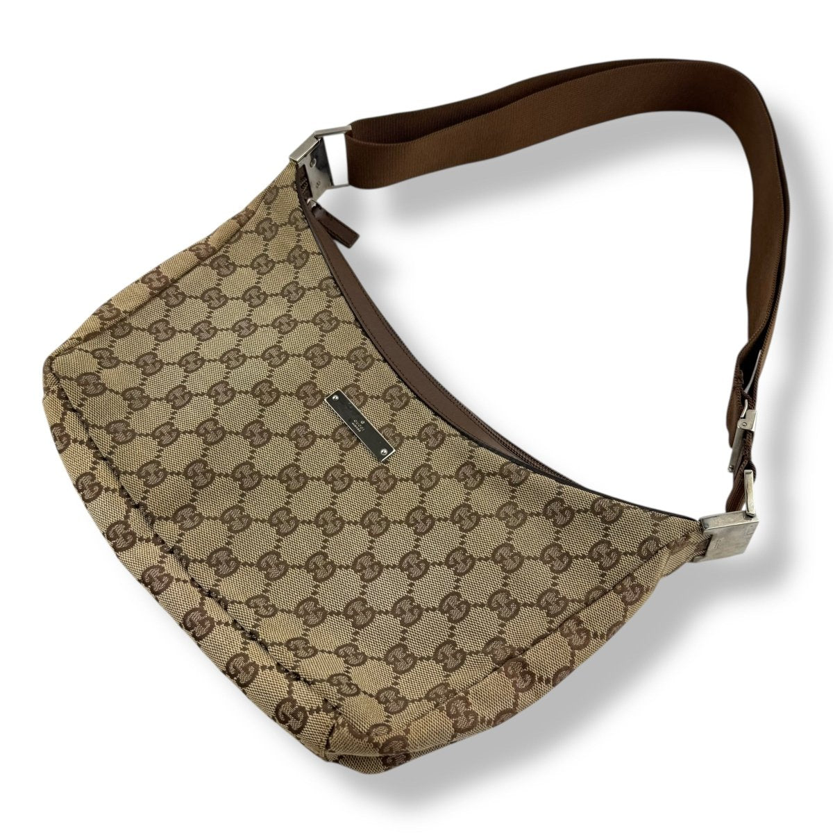 Gucci GG Canvas Beige Shoulder Handbag