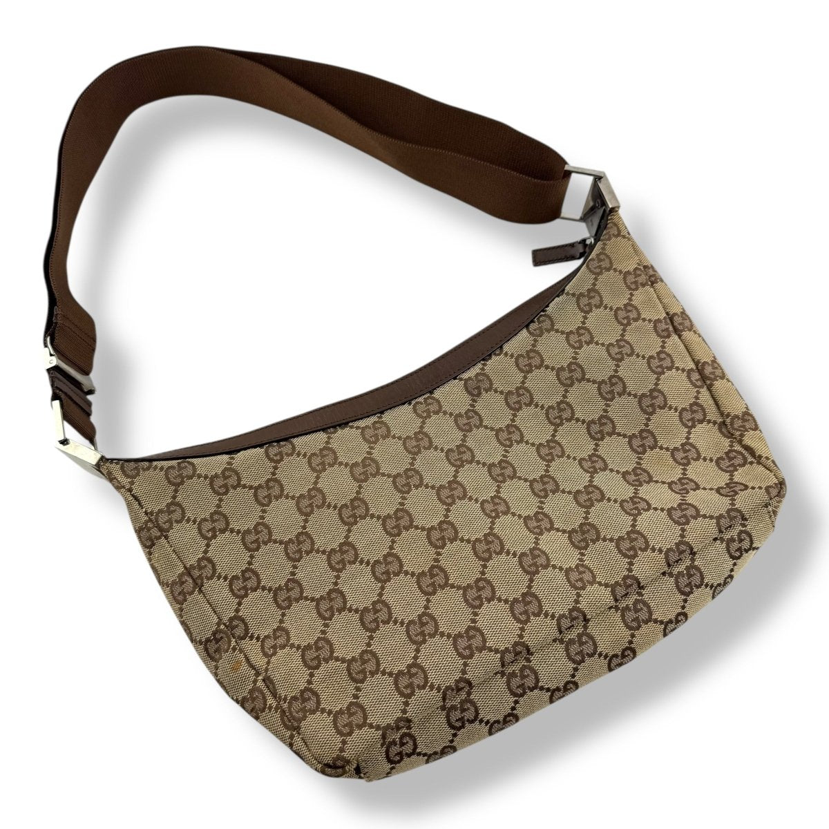 Gucci GG Canvas Beige Shoulder Handbag