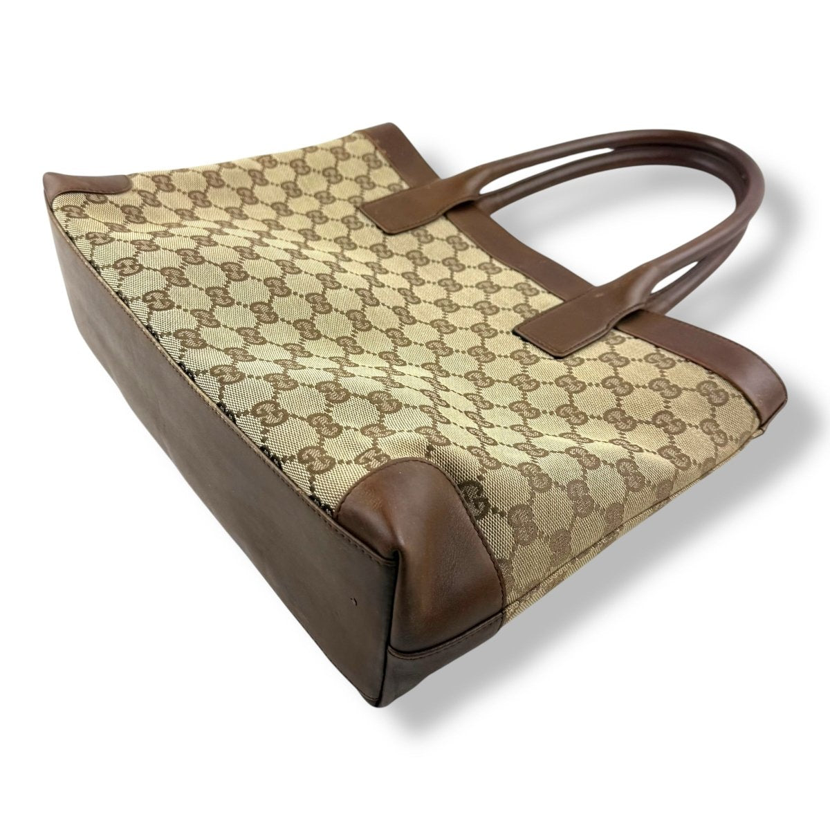 Gucci GG Canvas Beige Tote Handbag