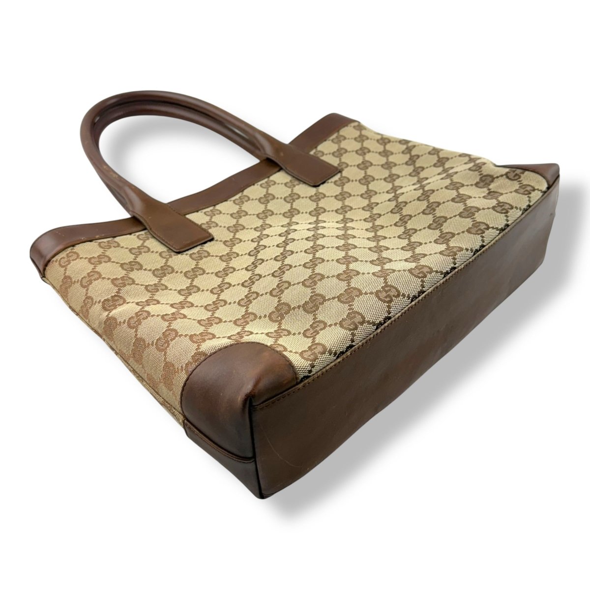 Gucci GG Canvas Beige Tote Handbag