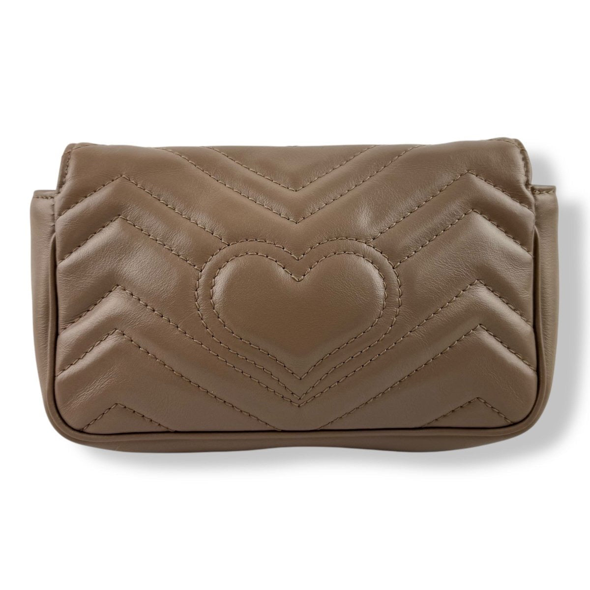 Gucci GG Marmont Flap Dusty Pink Leather Super Mini Handbag