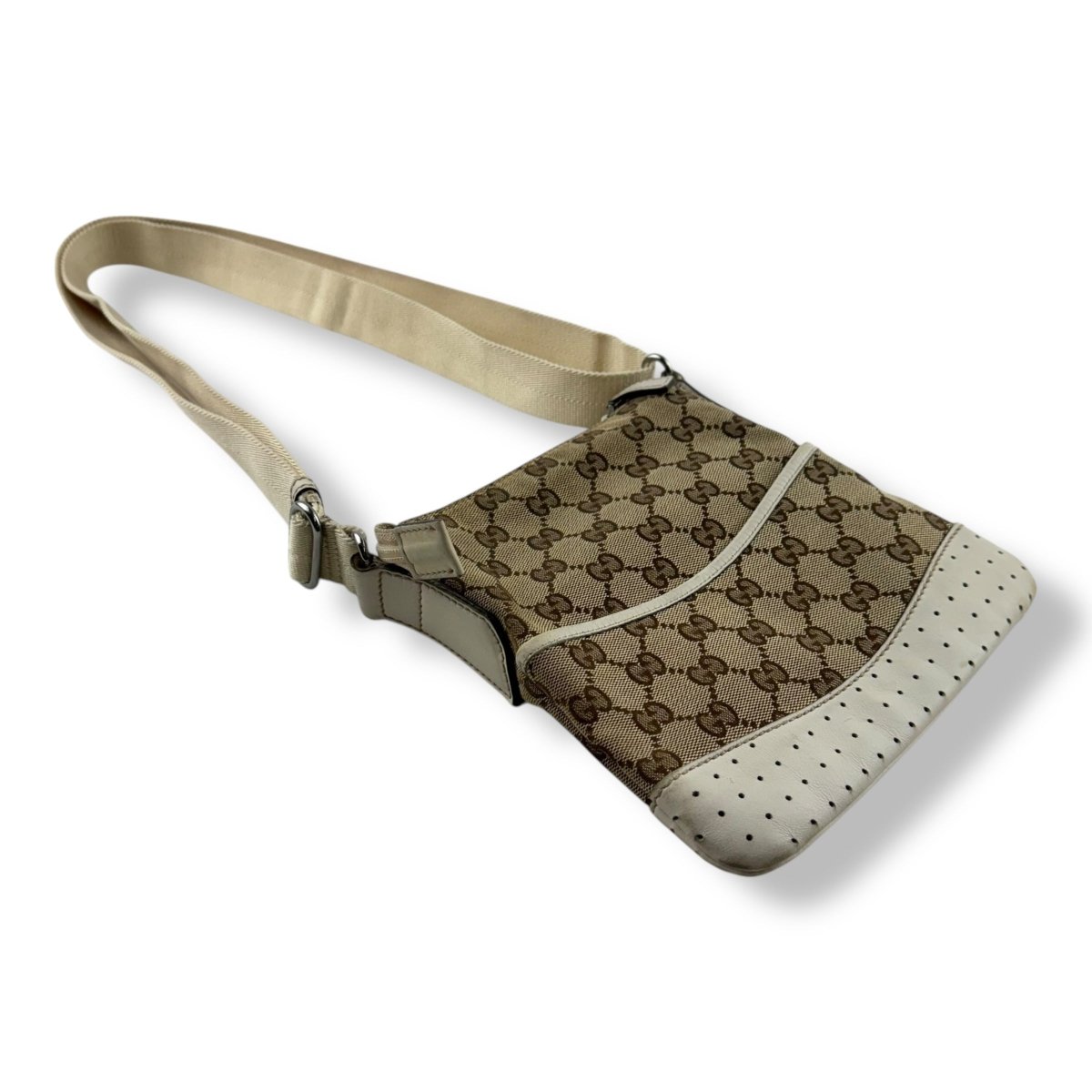 Gucci GG Monogram Beige Crossbody Bag