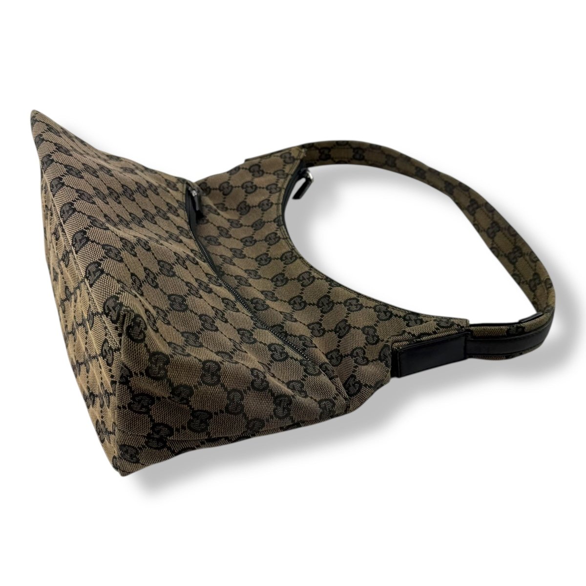 Gucci GG Monogram Beige Hobo Shoulder Handbag