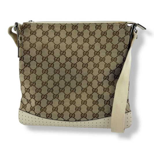 Gucci GG Monogram Beige Large Crossbody Bag