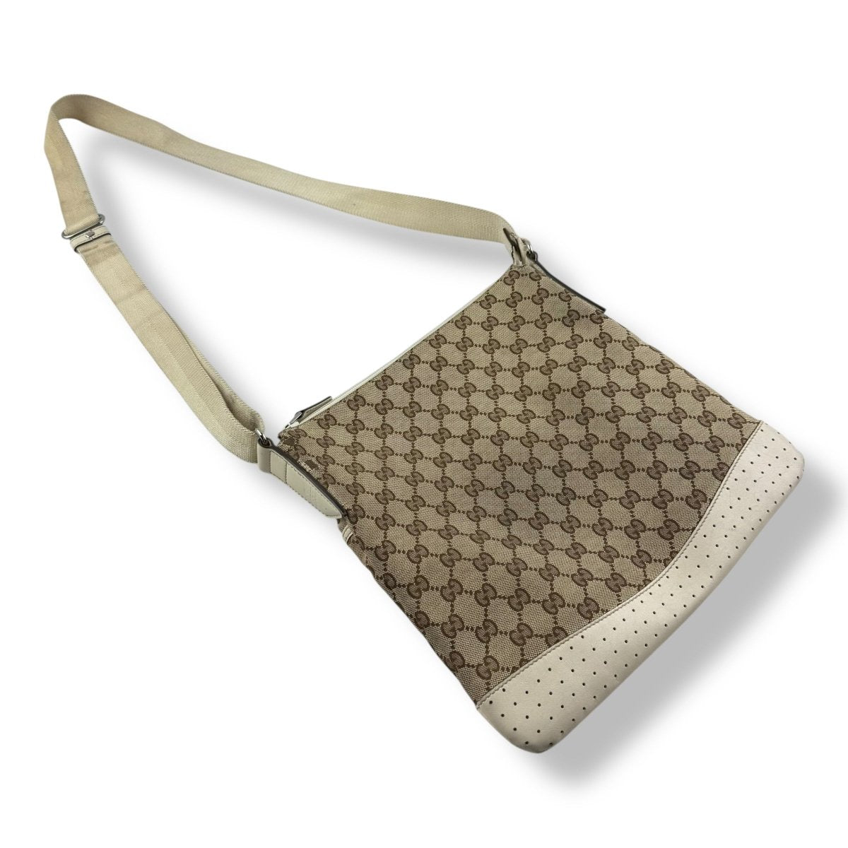 Gucci GG Monogram Beige Large Crossbody Bag