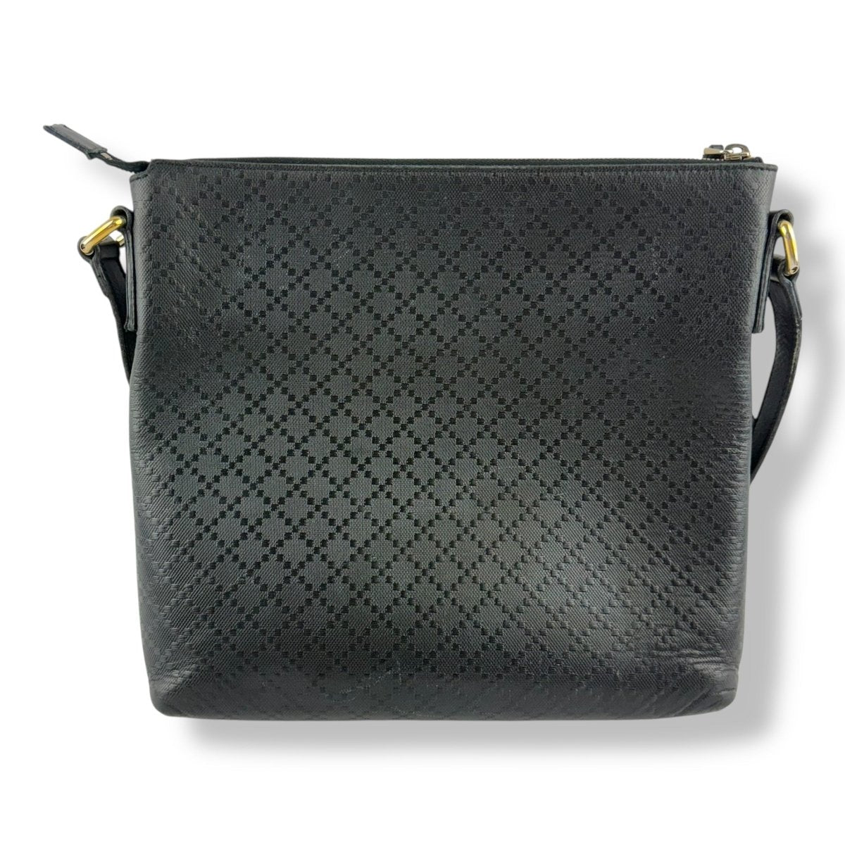 Gucci GG Ophidia Black Leather Messenger Bag