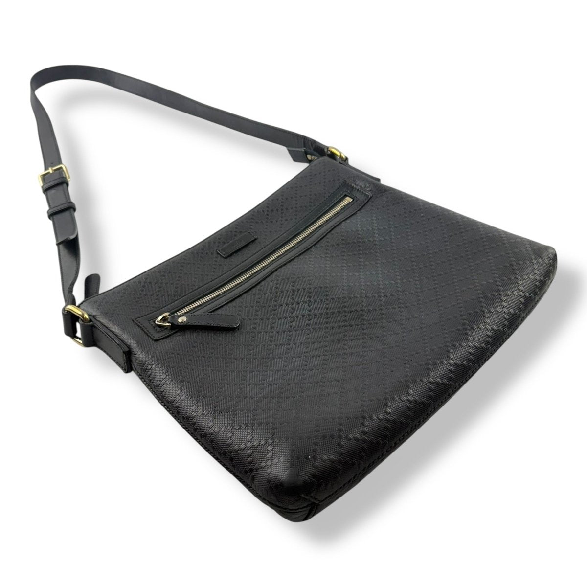 Gucci GG Ophidia Black Leather Messenger Bag