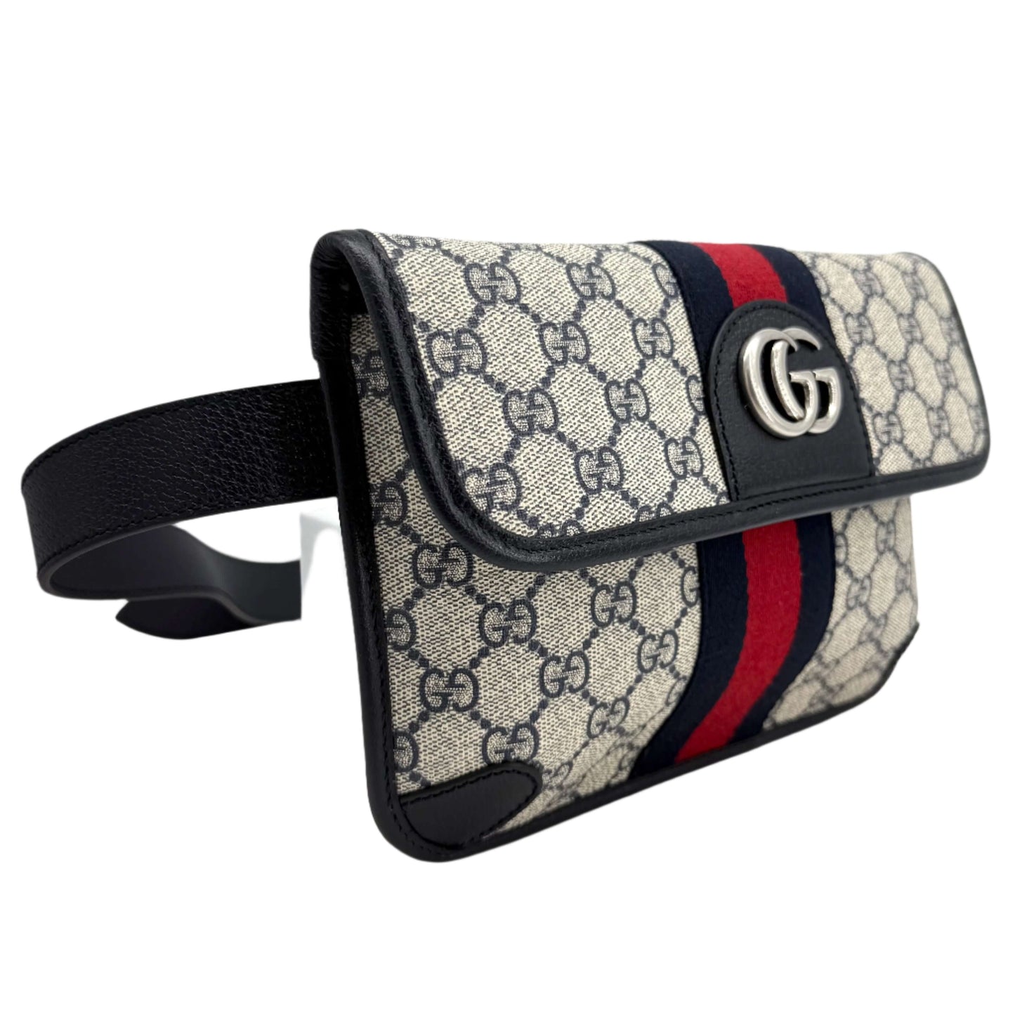 Gucci GG Supreme Monogram Web Ophidia Belt Bag – Beige
