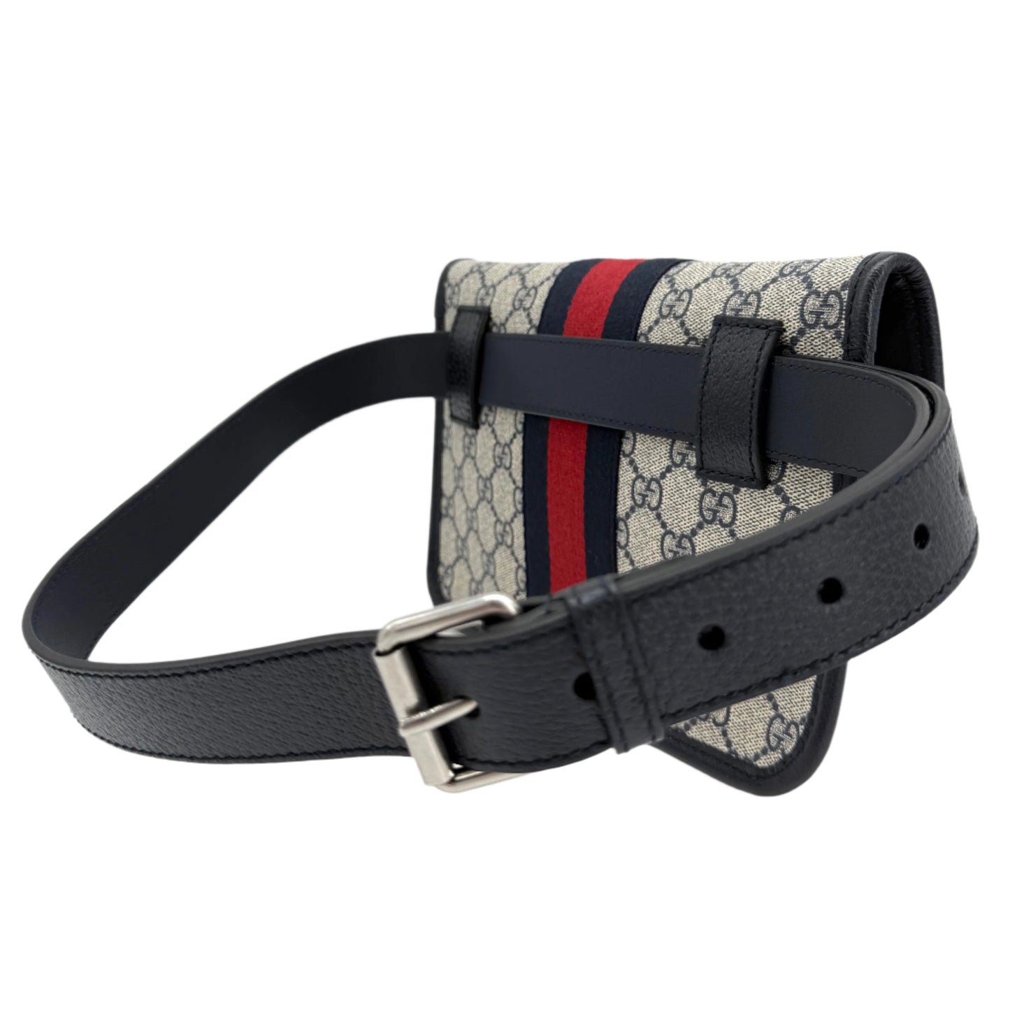 Gucci GG Supreme Monogram Web Ophidia Belt Bag – Beige