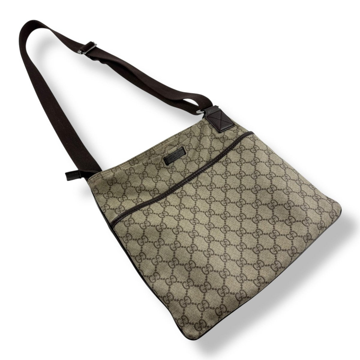 Gucci Messenger Bag GG Supreme Brown Beige