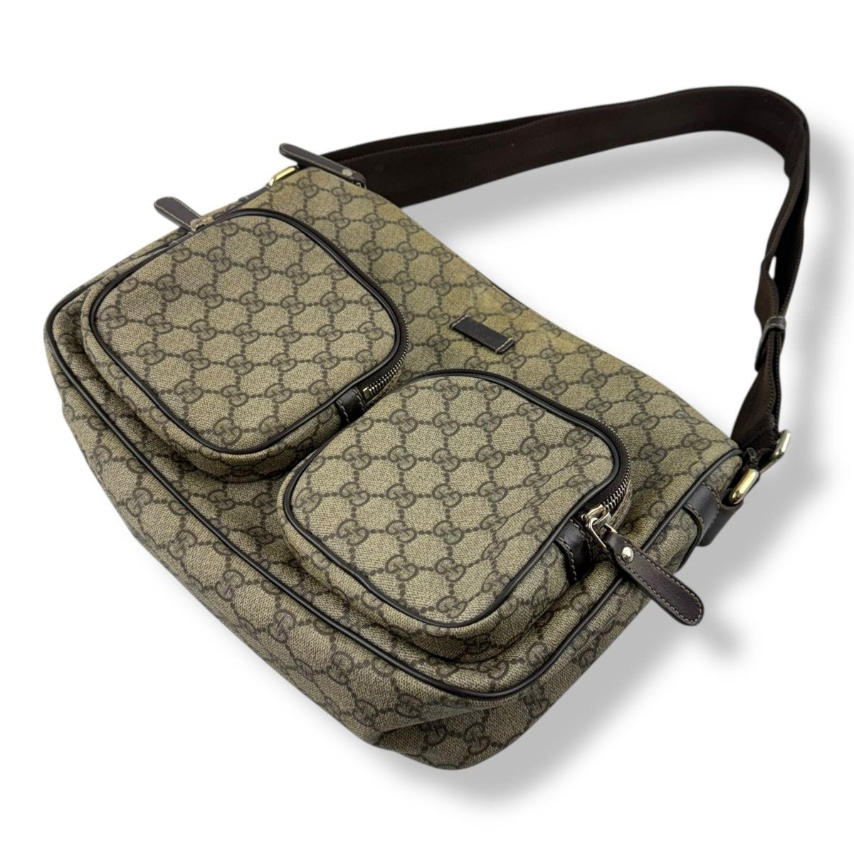 Gucci Messenger Bag GG Supreme Brown Beige