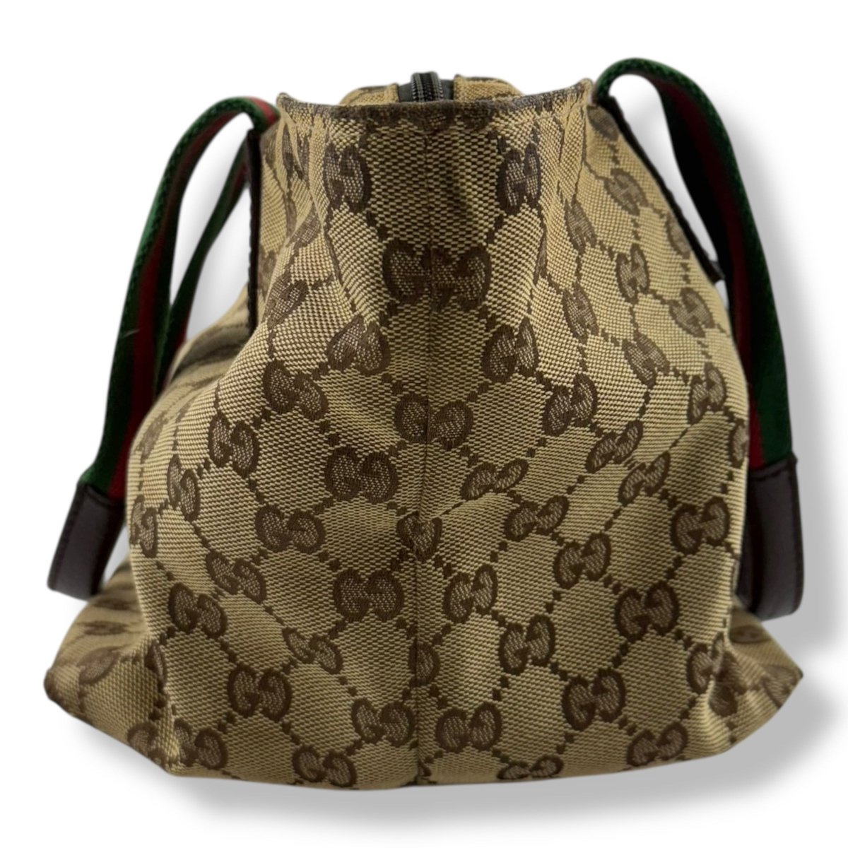 Gucci Sherry Tote Beige GG Monogram Handbag