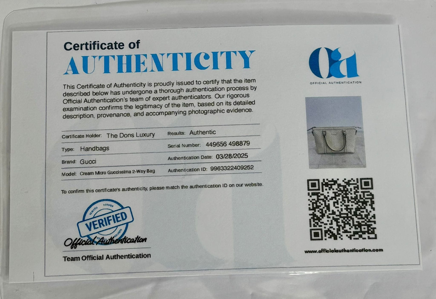 GUCCI MICROGUCCISSIMA TOTE BAG