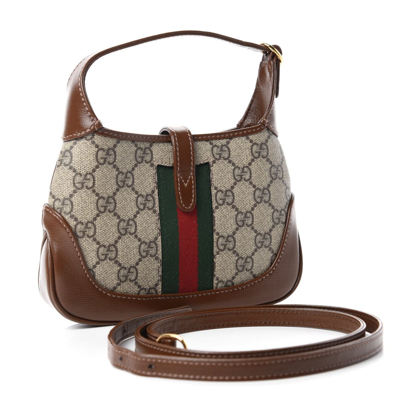 GUCCI GG SUPREME MONOGRAM MINI JACKIE 1961 HOBO BAG