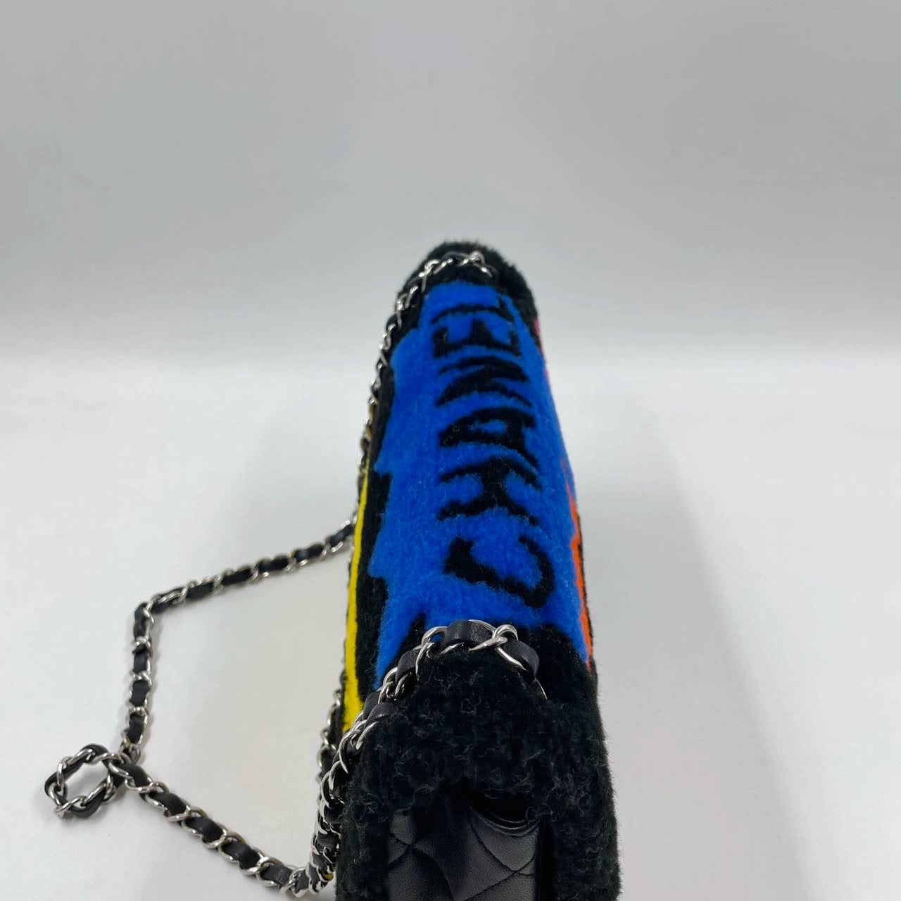 Chanel 2014 SUPERMARKET Pop Art No.5 Shearling Medium 25cm Flap Bag