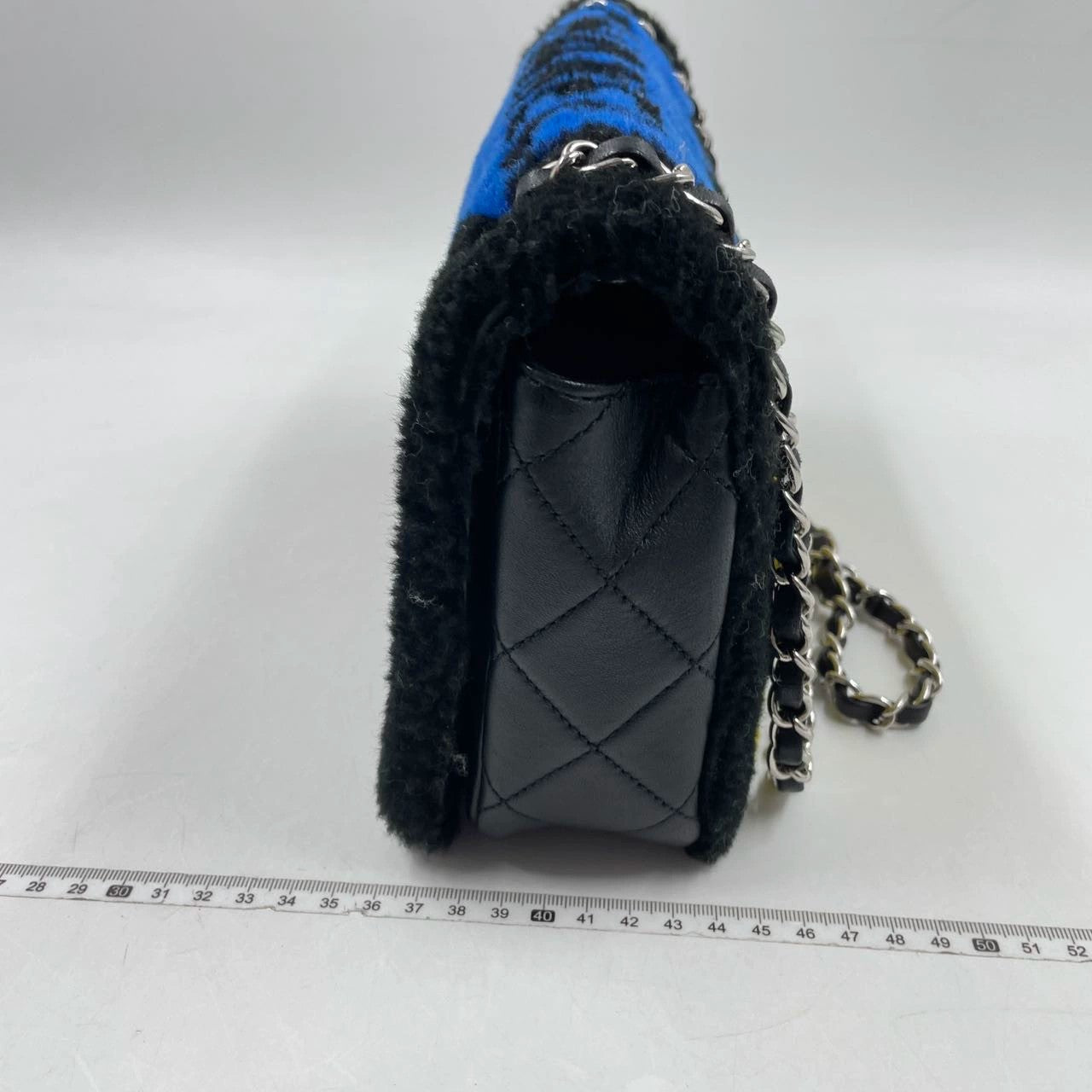 Chanel 2014 SUPERMARKET Pop Art No.5 Shearling Medium 25cm Flap Bag