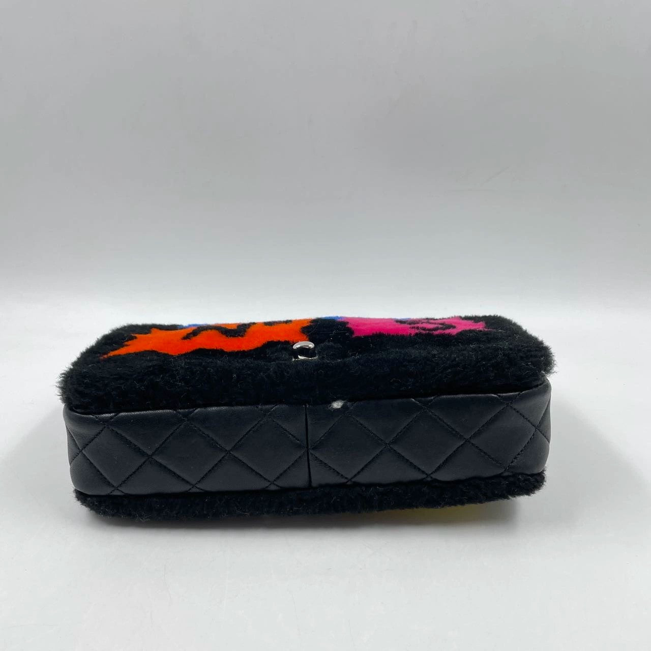 Chanel 2014 SUPERMARKET Pop Art No.5 Shearling Medium 25cm Flap Bag