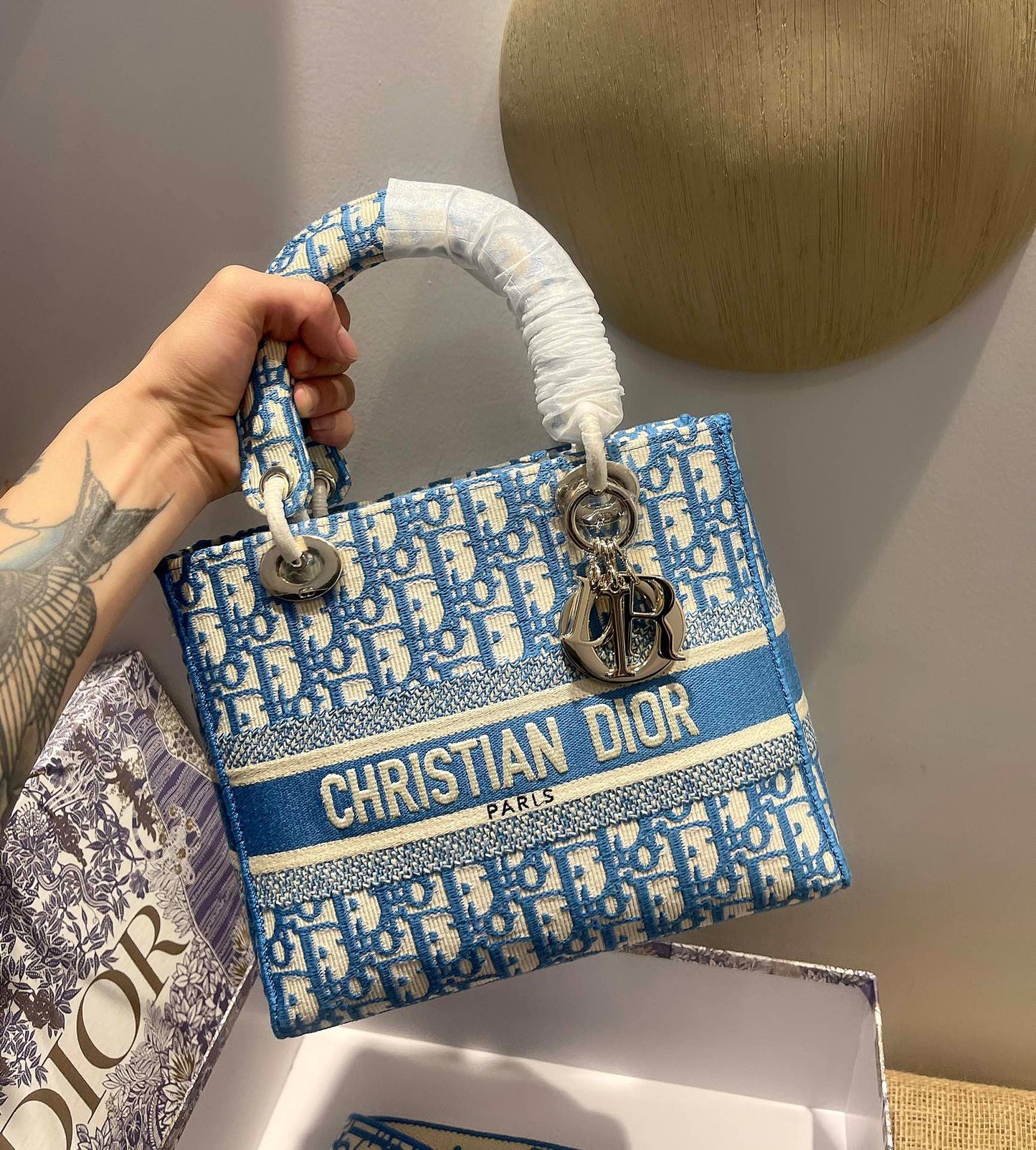 Christian Dior Medium Lady D Lite Bag