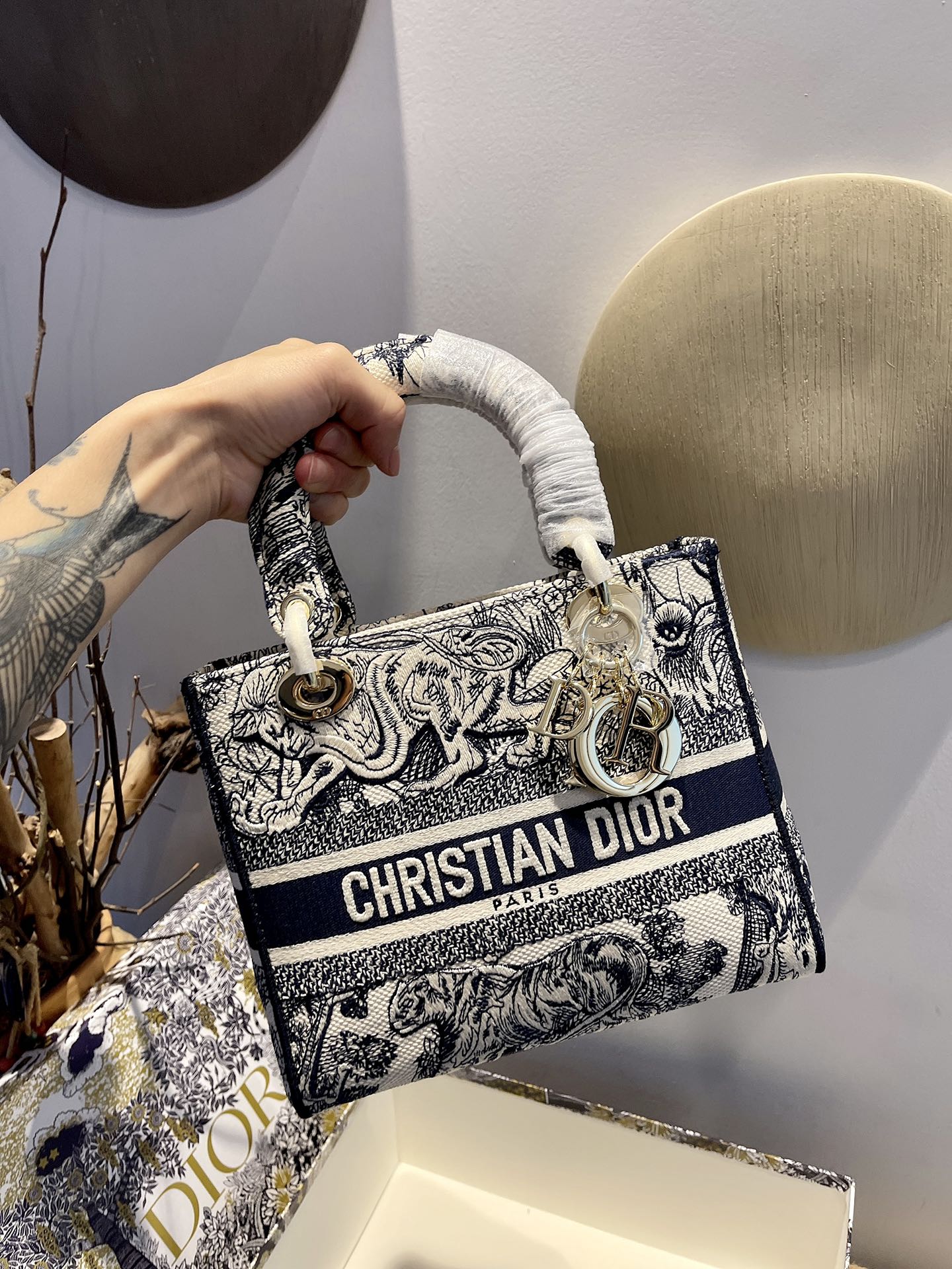 Christian Dior Medium Lady D Lite Bag
