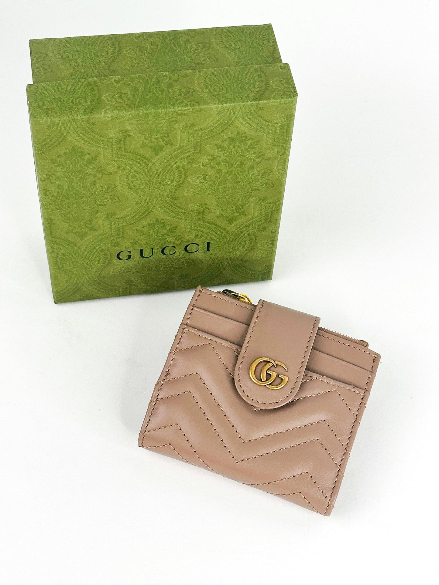 Gucci Marmont Mini Quilted Wallet