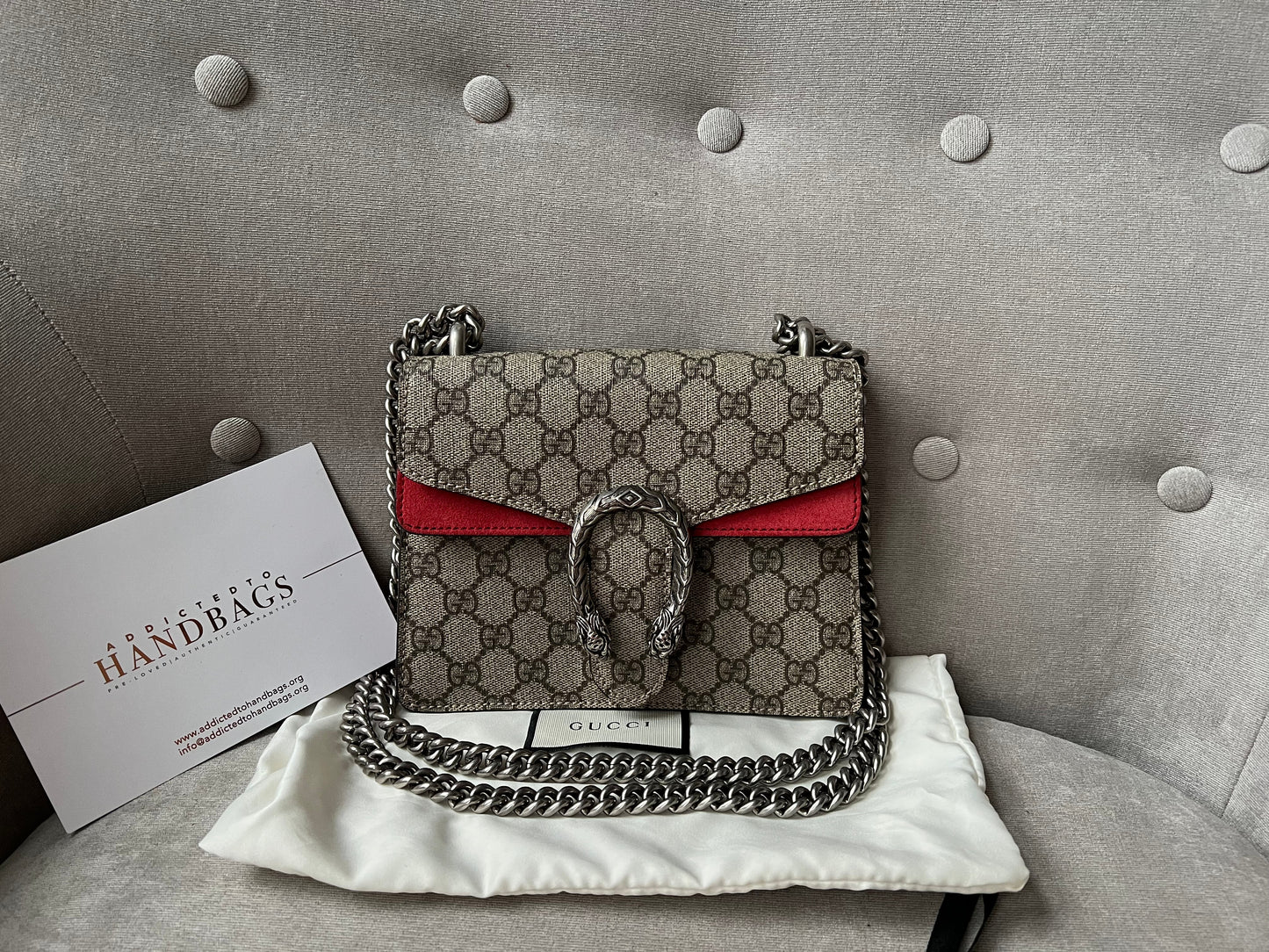 Gucci Dionysus GG Supreme Mini Shoulder Bag (RRP £1,700)