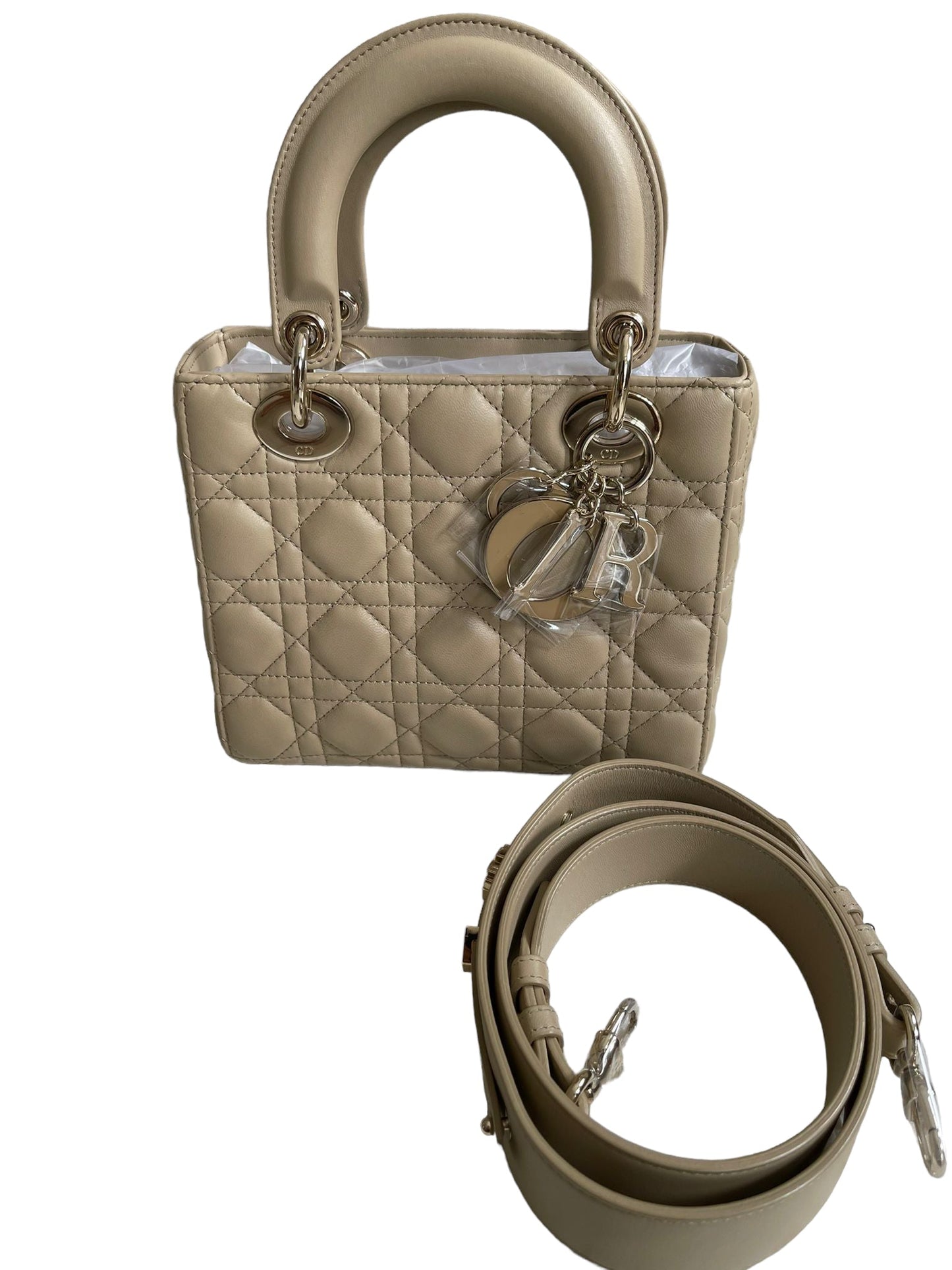 My ABC Dior Small Lady  Bag Light Beige