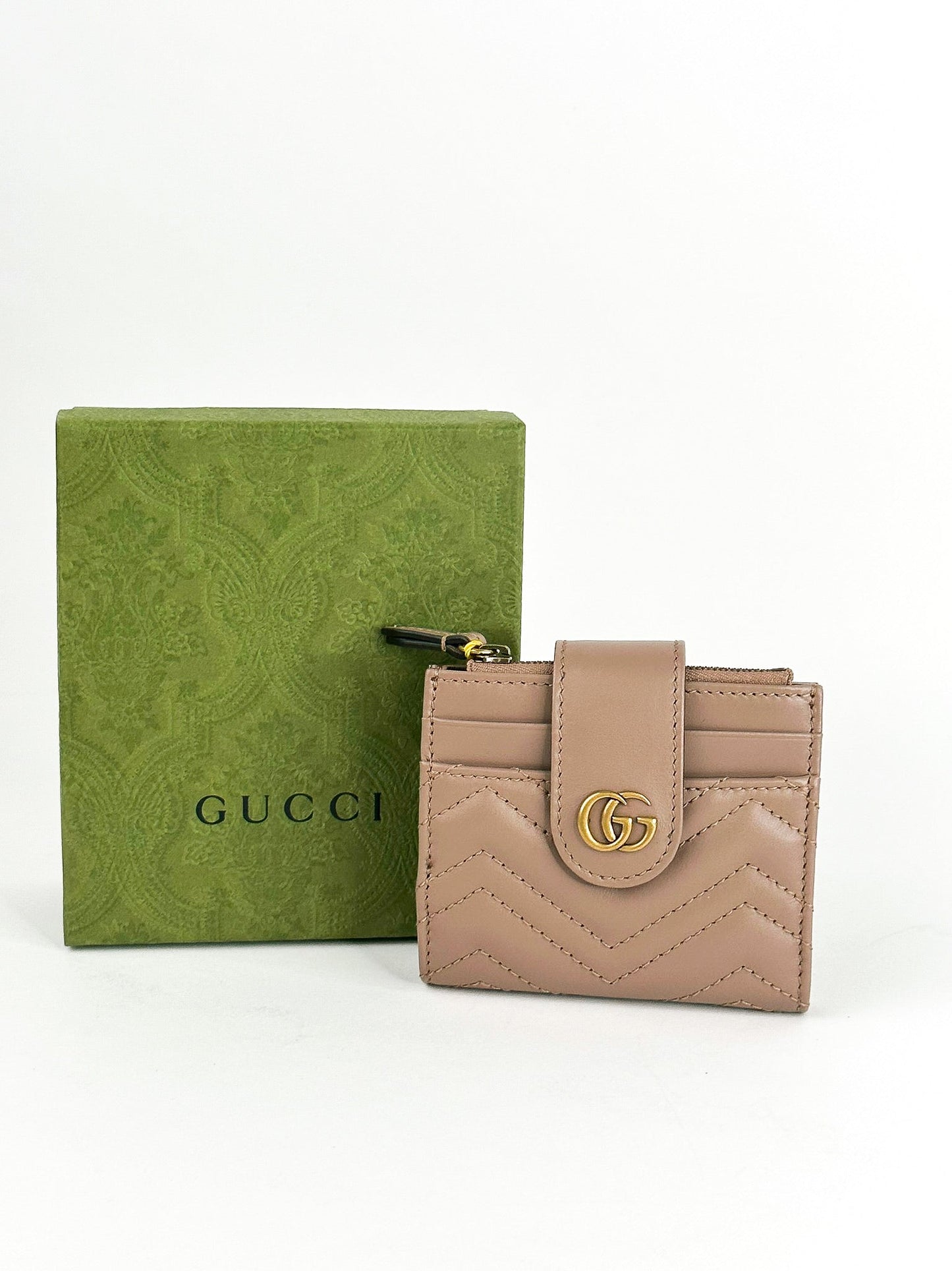 Gucci Marmont Mini Quilted Wallet