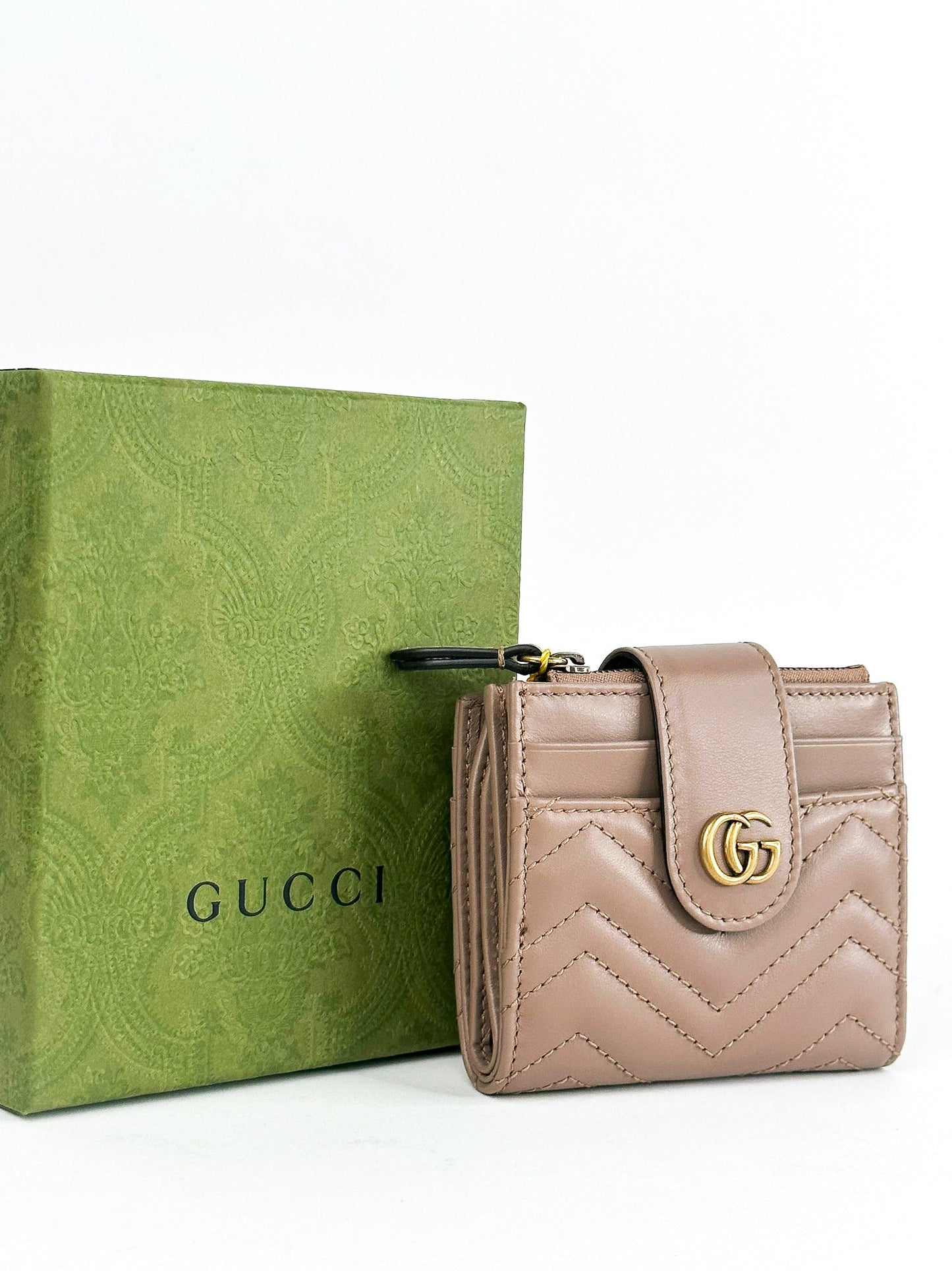 Gucci Marmont Mini Quilted Wallet