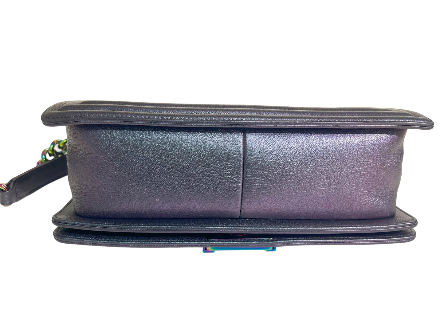 Chanel Purple Mermaid Iridescent Medium Calfskin Boy Bag