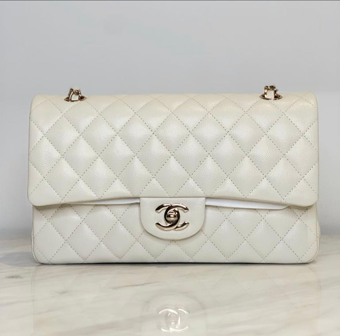 Chanel Classic Flap Medium White