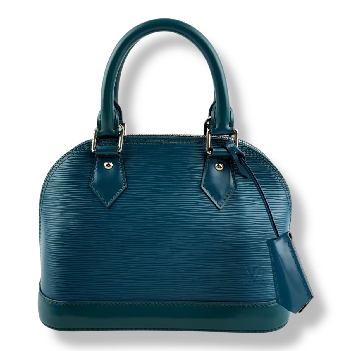 Louis Vuitton Alma BB Epi Leather Cyan Handbag