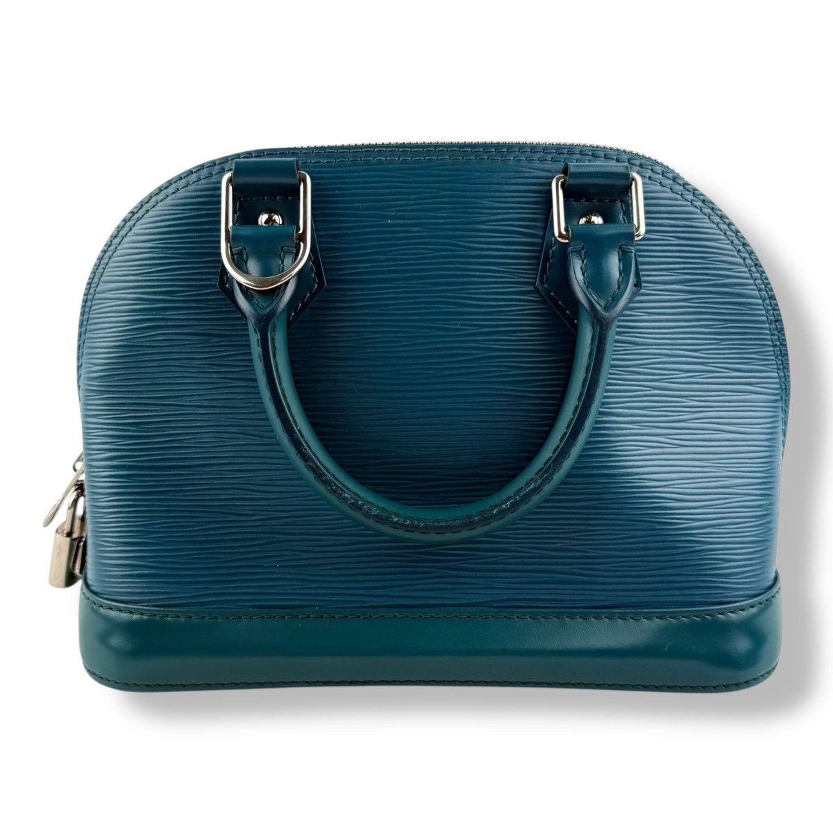 Louis Vuitton Alma BB Epi Leather Cyan Handbag
