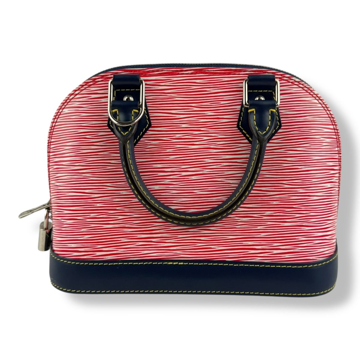 Louis Vuitton Alma BB Epi Leather Red/Navy Handbag