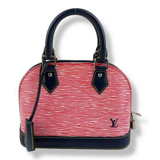 Louis Vuitton Alma BB Epi Leather Red/Navy Handbag