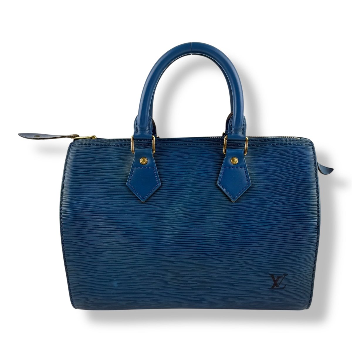 Louis Vuitton Blue Epi Leather Speedy 28 Handbag