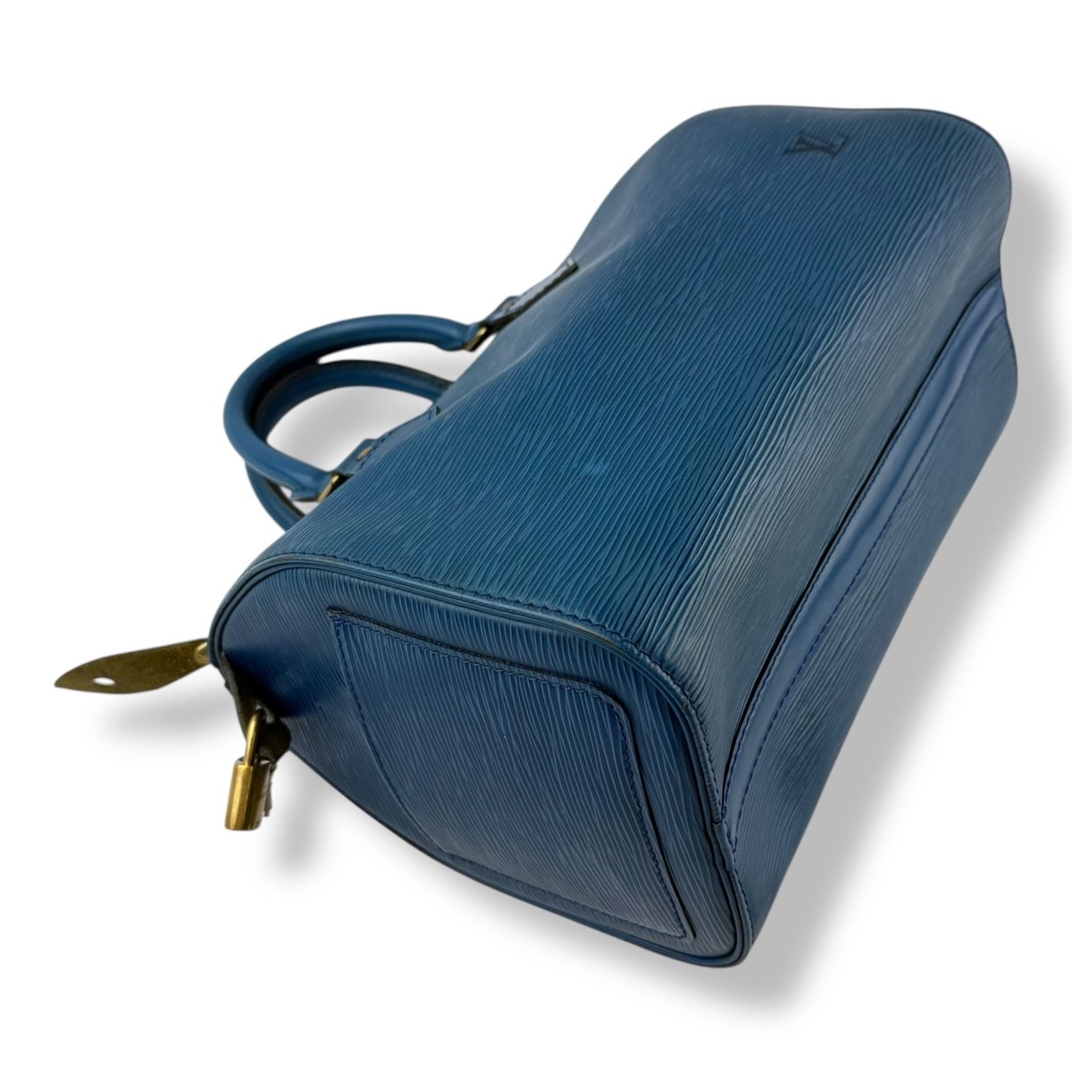 Louis Vuitton Blue Epi Leather Speedy 28 Handbag