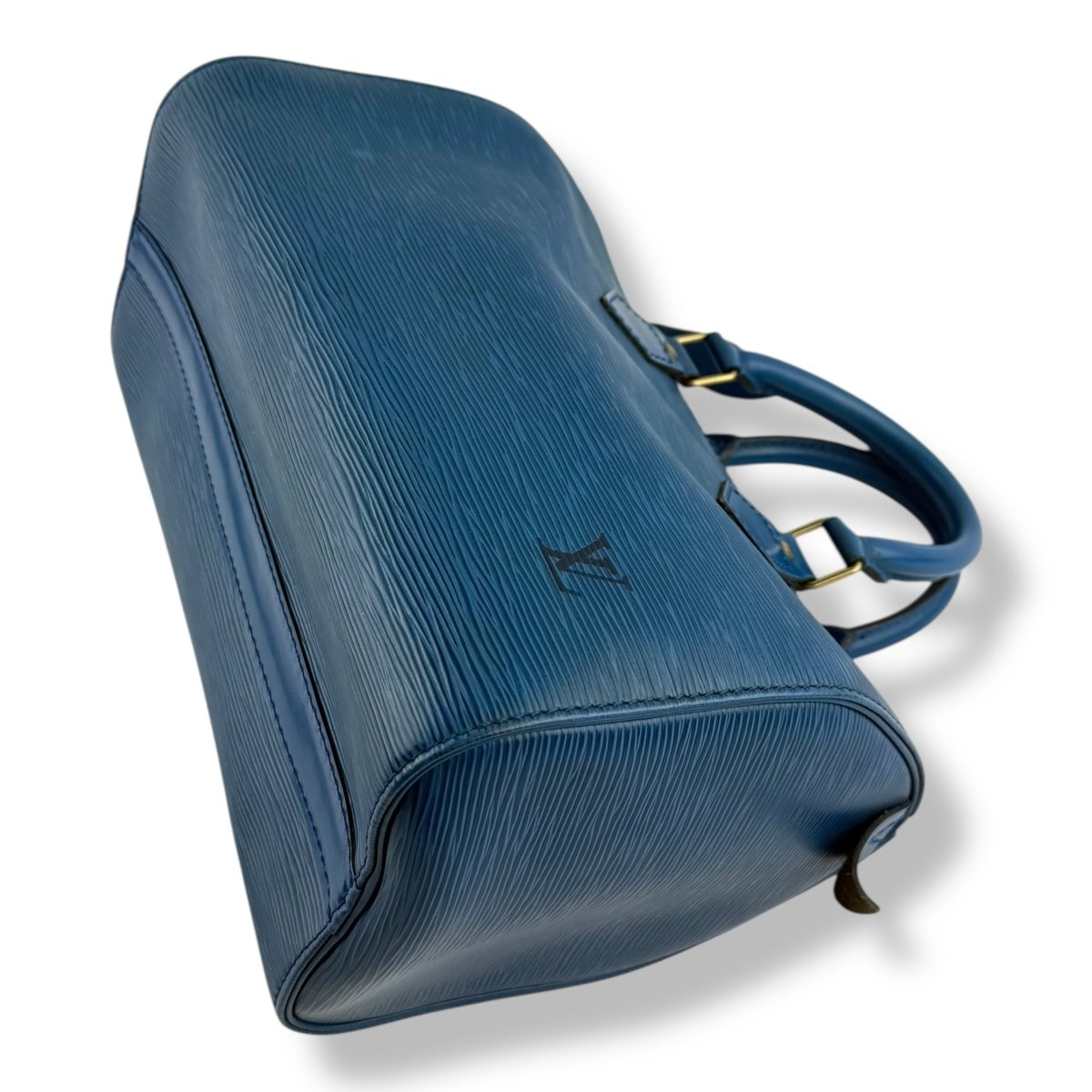 Louis Vuitton Blue Epi Leather Speedy 28 Handbag