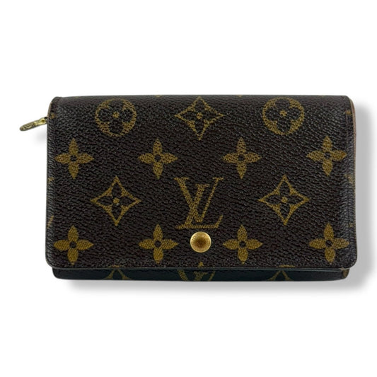 Louis Vuitton Brown Monogram Zip Purse Wallet