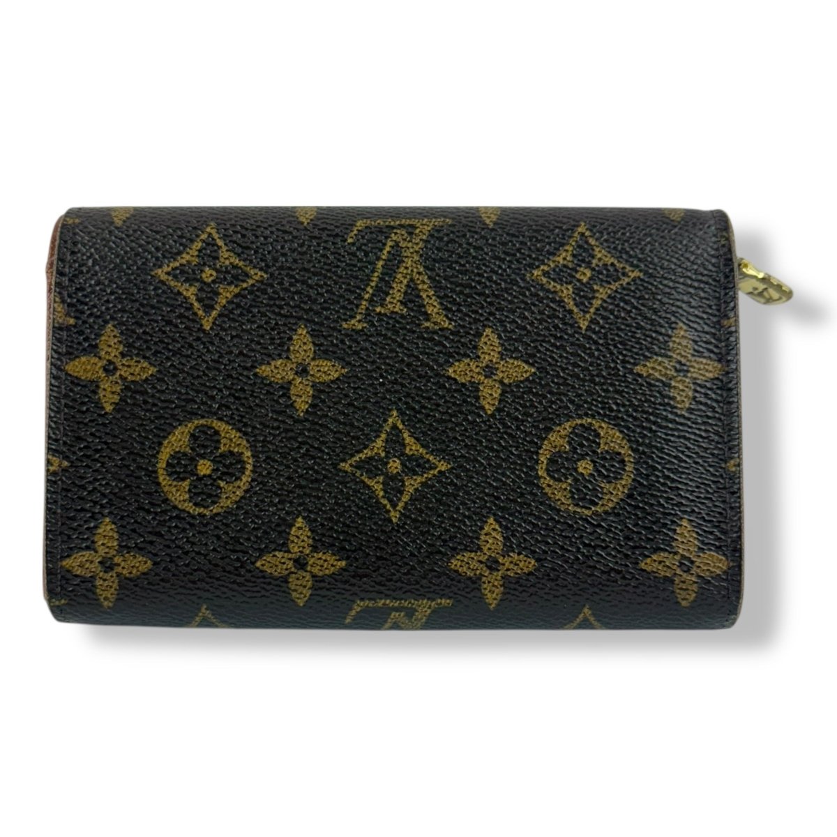 Louis Vuitton Brown Monogram Zip Purse Wallet
