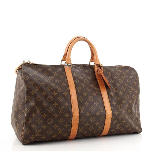 Louis Vuitton Keepall 50 Monogram Canvas Duffle Bag