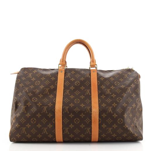 Louis Vuitton Keepall 50 Monogram Canvas Duffle Bag
