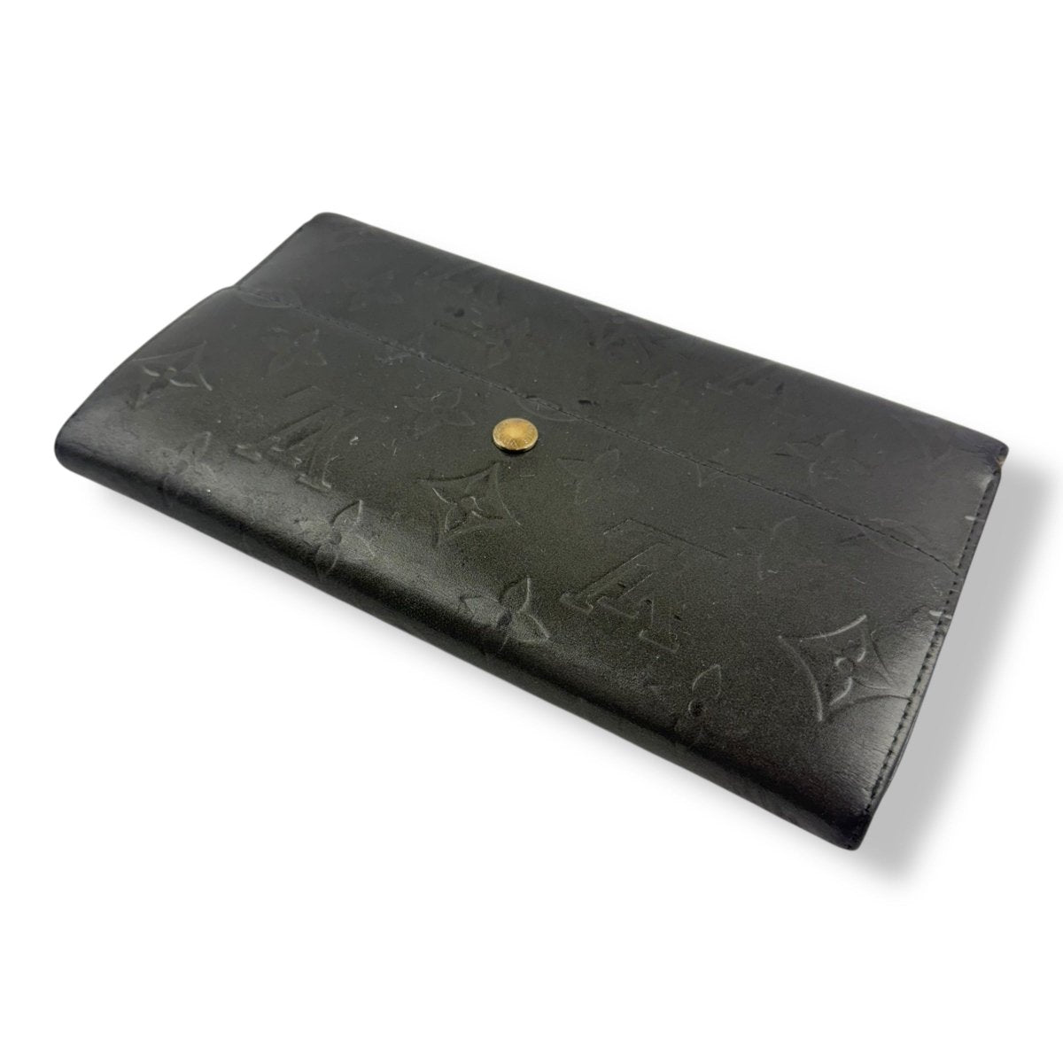 Louis Vuitton Matte Grey Monogram Porto Tresor International Tri-fold Wallet