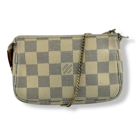 Louis Vuitton Mini Pochette Accessories Damier Azur Bag