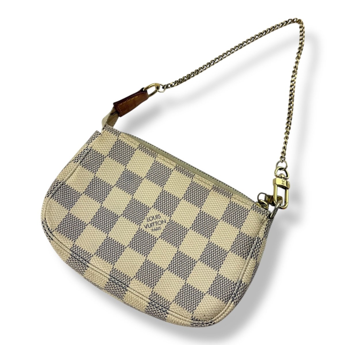 Louis Vuitton Mini Pochette Accessories Damier Azur Bag