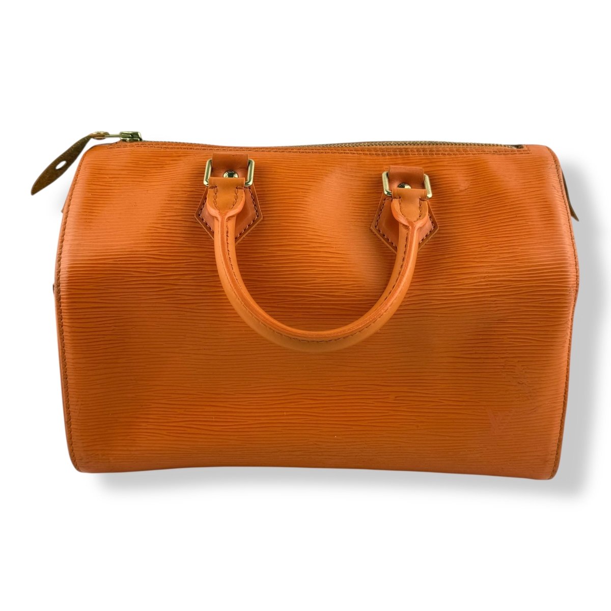 Louis Vuitton Orange Epi Leather Speedy 28 Handbag