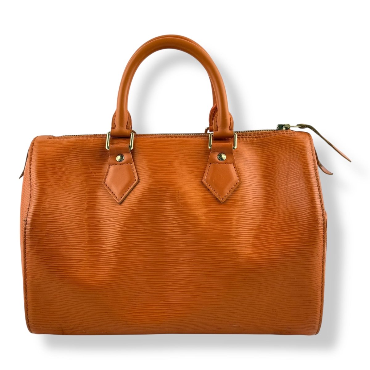 Louis Vuitton Orange Epi Leather Speedy 28 Handbag