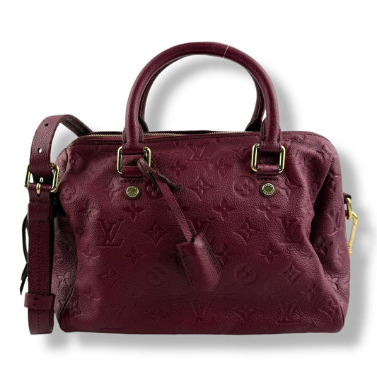 Louis Vuitton Purple Speedy Bandouliere 25 Monogram Leather Handbag