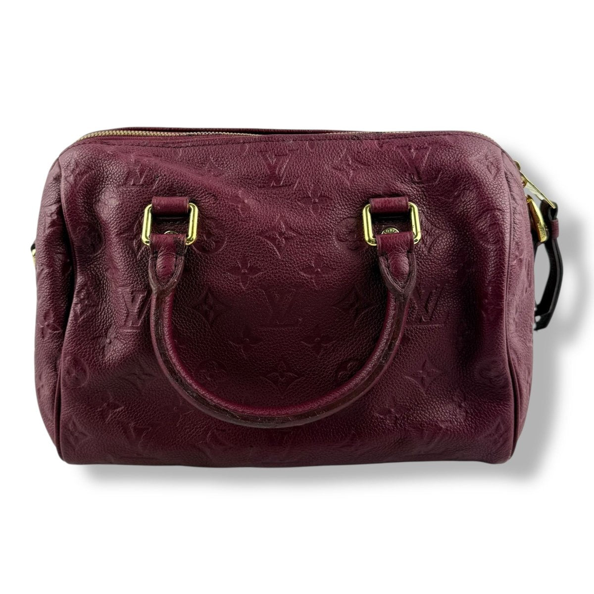 Louis Vuitton Purple Speedy Bandouliere 25 Monogram Leather Handbag
