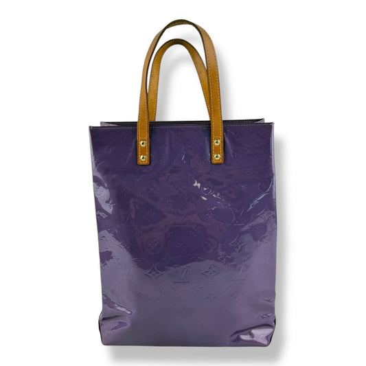 Louis Vuitton Purple Vernis Reade MM Tote Handbag